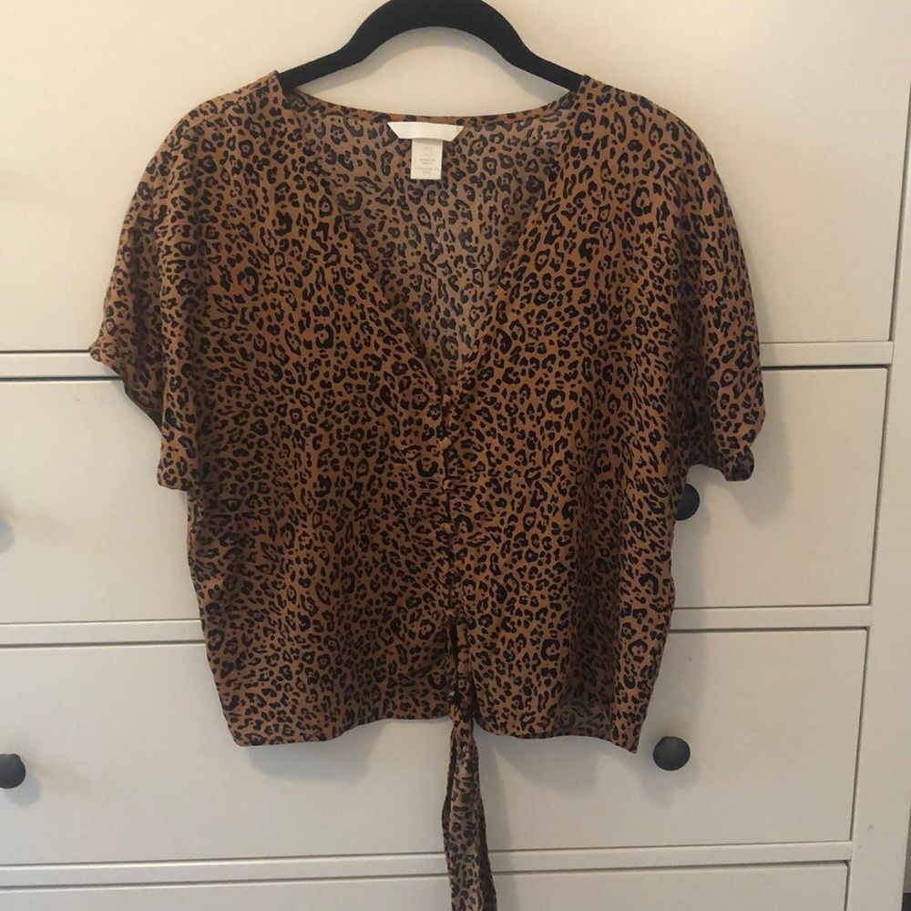 H&M leopard top - Picture 1 of 5